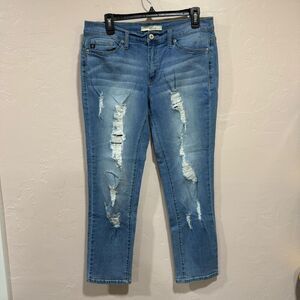 KanCan W9/28 KC7072 Distressed Skinny Jeans